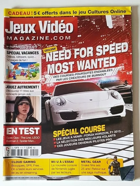 Magazine - Jeux Vidéo Magazine.Com N°11H Spécial Ete 2012 - Need For Speed