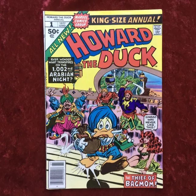 Howard The Duck Annual 1 Marvel 1977 1001 Arabian Nights Gene Colan Newsstand 💎