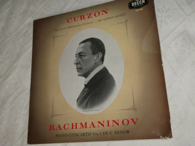 Curzon - Rachmaninov - Piano Concerto No 2 in C minor- Boult with LPO : LXT 5178