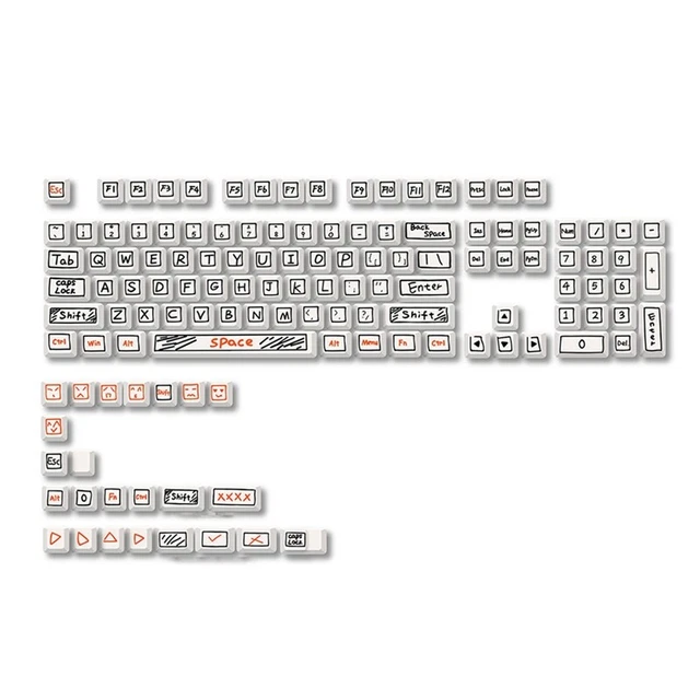 Touches Clavier Rétro PBT XDA - Compatible Cherry MX, Gateron, Kailh - Pour GK61, GK68 60% - Design 9009, Dye-sub, Antidérapant - Lot De Keycaps Uniquement