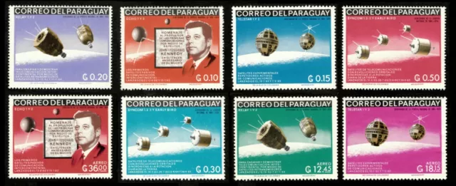 Paraguay 1966 - JFK, Kennedy In Memoriam, Space - Set of 8v - 994-1001 - MNH