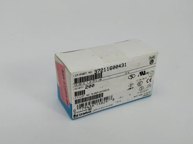 Littelfuse 37211250431 Fusible, PCB Couleur Plomb, 1.25 A, 250 Acc, TR5 200 Scp