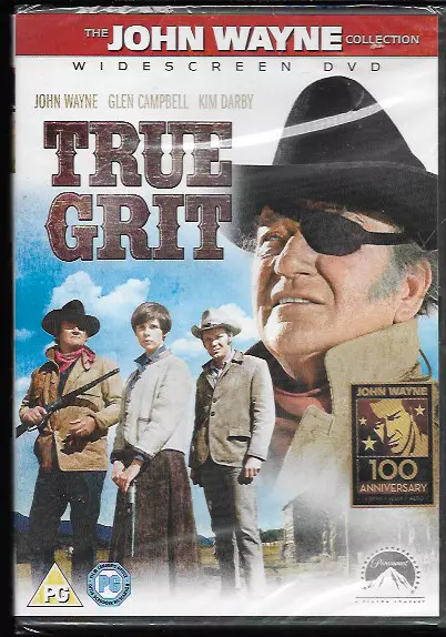 True Grit Genuine R2 Dvd John Wayne Glen Campbell Kim Darby New/Sealed