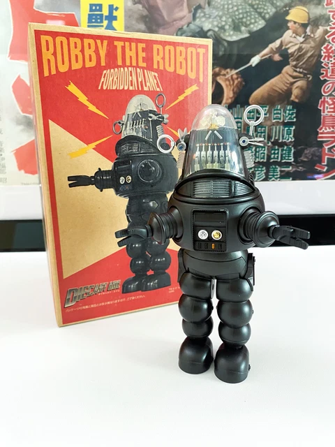 2013 SDCC X-PLUS FORBIDDEN PLANET ROBBY THE ROBOT BLUE DIE-CAST FIGURE NEW RARE