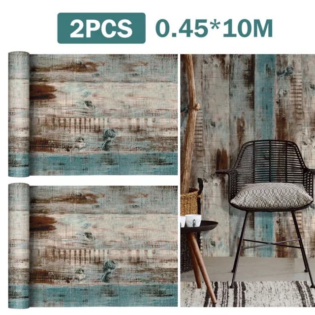 2PC 10m Peel and Stick Wall Stickers DIY Art Decor Wallpaper Rolls Waterproof AU