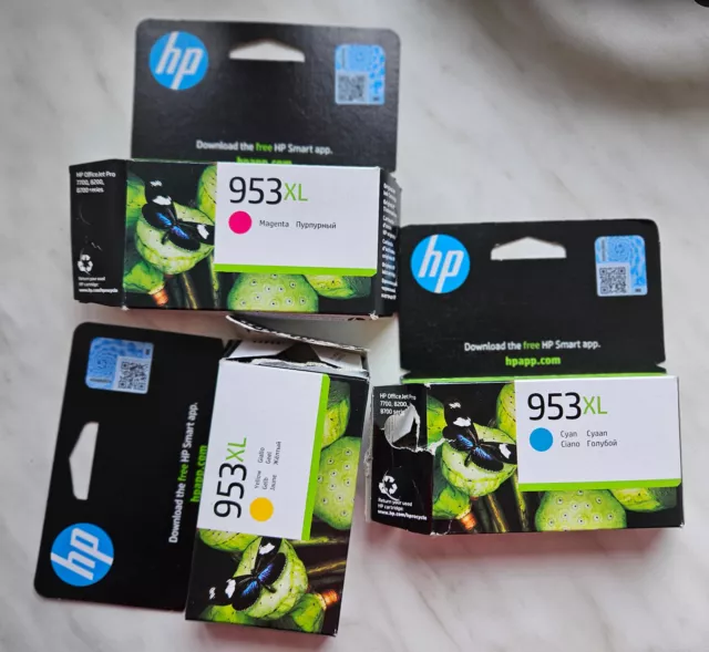 Original HP OfficeJet Pro 953 XL  Druckerpatronen  LEER