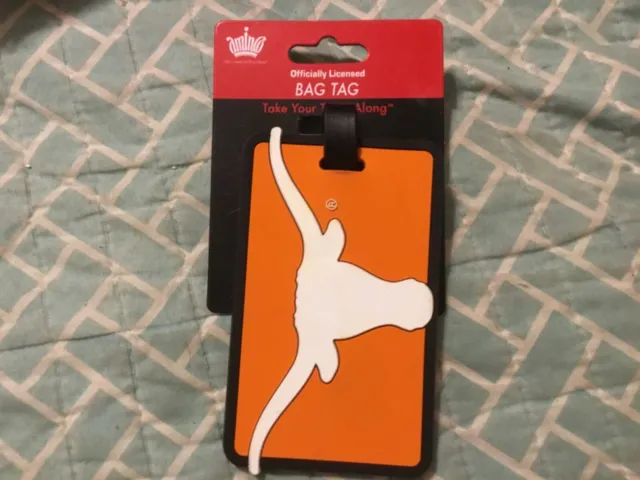 Texas University Longhorns Officially Licensed Bag Tag -Nwt/