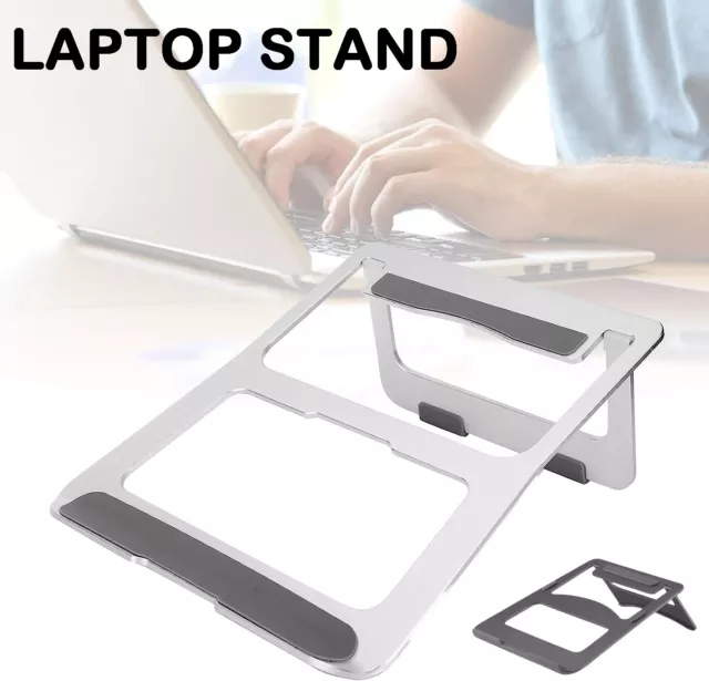 Adjustable Portable Aluminium Laptop Stand Ergonomic Tray Holder Cooling Riser