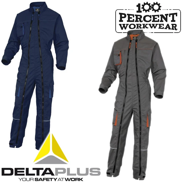 DELTA PLUS MECHANICS Race Engineer Double Zip Work Overall Boiler Suit Coverall £49.45 PicClick UK