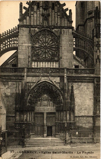 CPA AK CLAMECY - Église Sant-MARTIN - La Facade (517969)