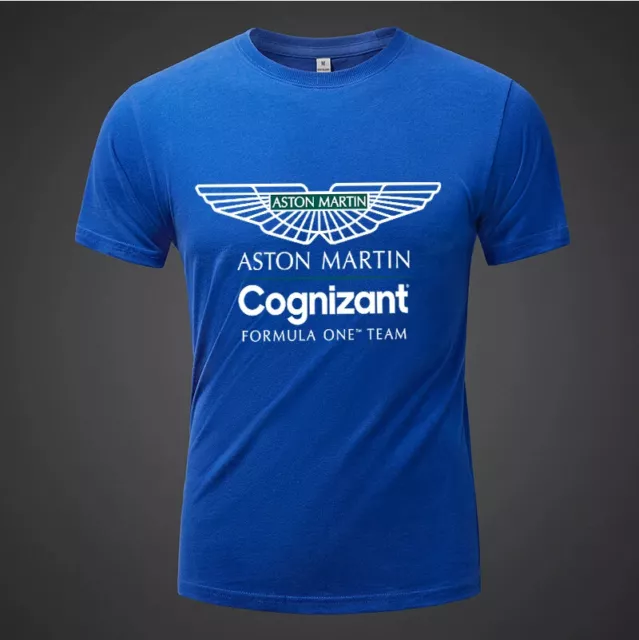 🏎 Camiseta Aston Martin Azul 👕 Fernando Alonso ✅ Edición Especial