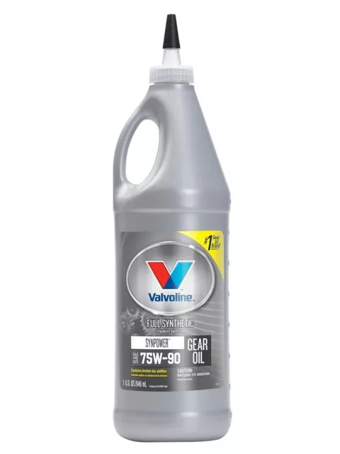 Valvoline SynPower SAE 75W-90 Full Synthetic Gear Oil 1 QT