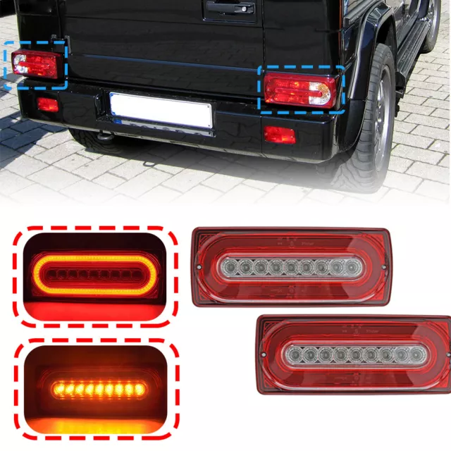 2x LED HECKLEUCHTE RÜCKLEUCHTE RÜCKLICHT AUßEN FÜR MERCEDES G G-KLASSE W463 G500