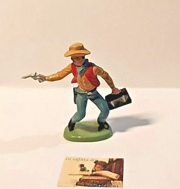 Soldatino Toy Soldier Herald Britains LTD Cowboy plastica scala 1:32