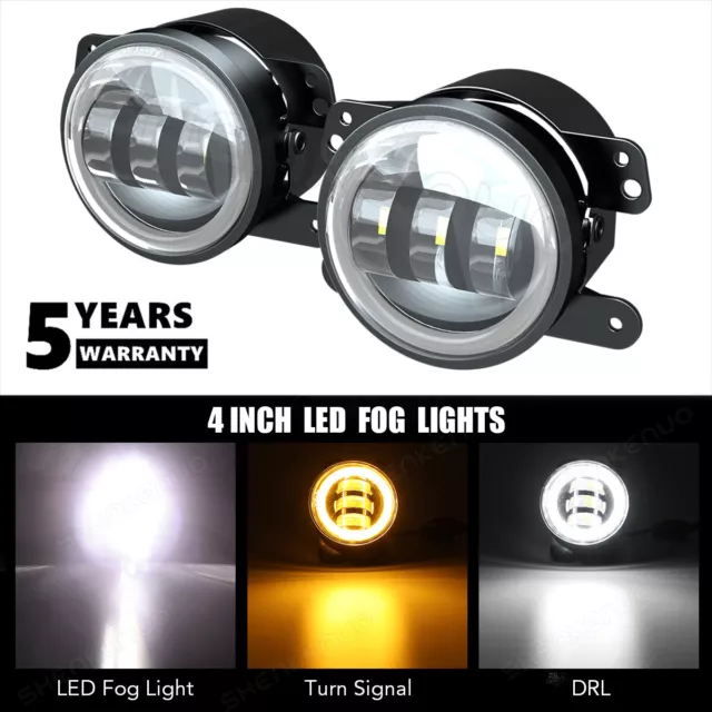 Pair LED Front Fog Light Lamp Kit FOR Opel Vauxhall Astra H Mk5 VXR 2004-2010