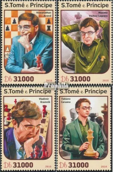 Sao Tome e Principe 6901-6904 (complete. issue) MNH 2016 Chess