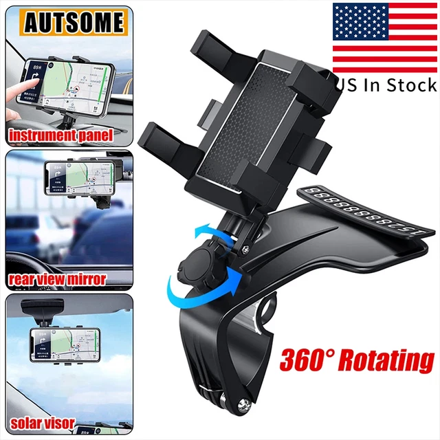 360° Universal Cell Phone Car Dashboard Holder Spida Mount Stand Bracket Clip US