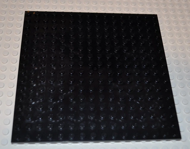 GENUINE LEGO PARTS Black Plate 16X16 Studs Mat Base Board