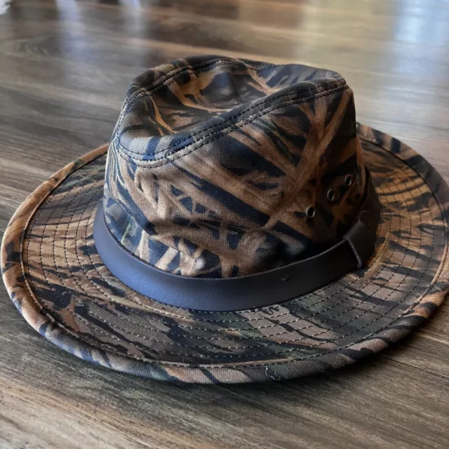 FILSON TIN CLOTH Packer Hat, Mossy Oak Shadow Grass, waxed canvas camo ...