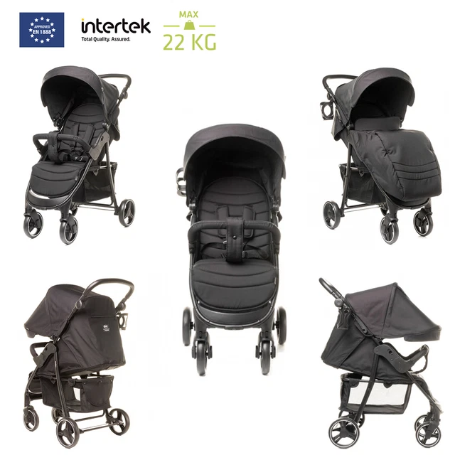4BABY Rapid Sportwagen ein großer leichter Griff Höhenverstellung Beinabdeckung