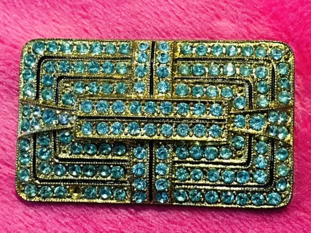 Ancienne Broche Brooch Vintage Strass Année 50/60 Couture  Envoi International