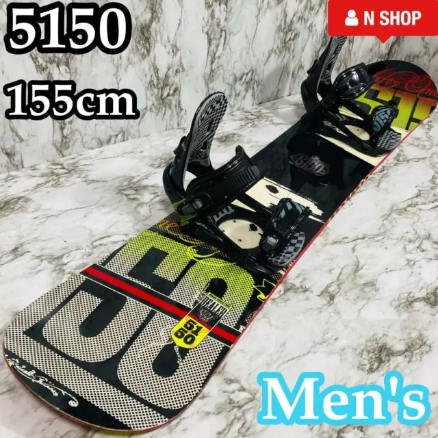 Recommended For Beginners 5150 Dealer Men'S Snowboard Set Of 2 155Cm