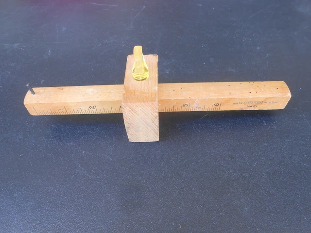 Vintage STANLEY No. 61 WOOD MARKING GAUGE SCRIBE Antique Tool