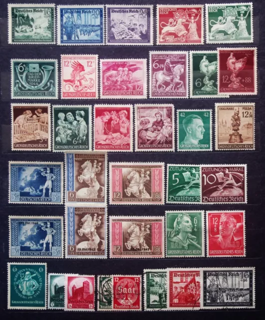 Germany - Third  Reich 1935-1945 Selection of Used & M w/o Gum Stamps