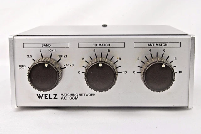 希少!!】 MATCHING 3.5〜28MHz WELZ AC-38M NETWORK アマチュア無線