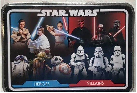 Star Wars Heroes & Villains Special Edition Playing Card Collectible Tin 2 Decks