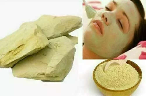 Multani Mitti Foulon à l'argile pour le visage Terre entière et poudre d'Inde 3