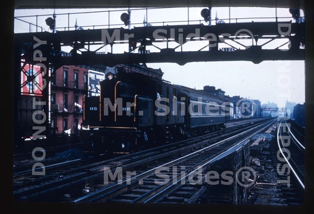 Duplicate Slide NYC New York Central Electric 118 Passenger Action