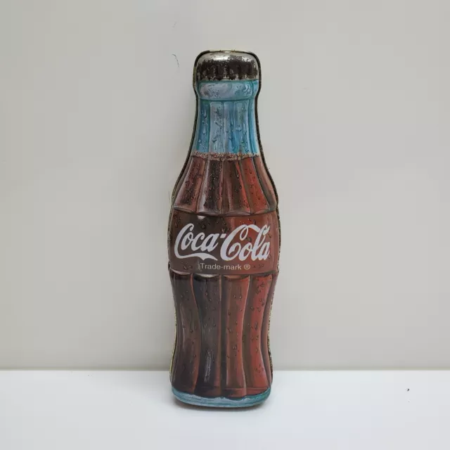 Vintage Coca-Cola - Coke Bottle Shaped Tin Box (1996)