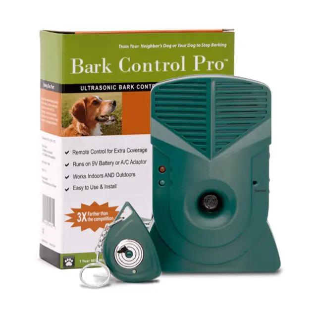 Bark Control Pro® Ultrasonic Anti-Barking Device Indoor Outdoor 150 ft Range