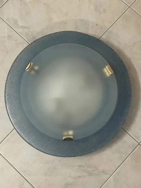 Plafoniera da soffitto in vetro di Murano Luce Lampadario