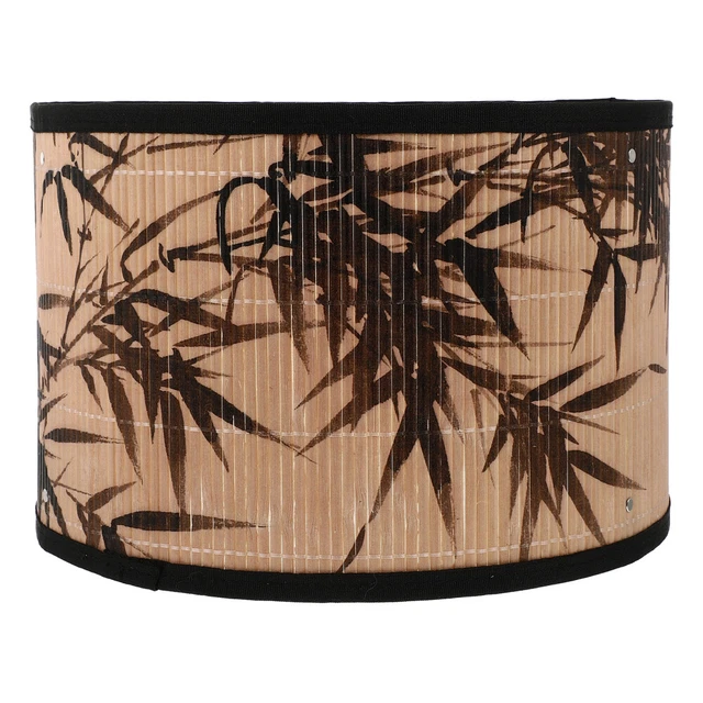 Abat-jour En Bambou Pliable - Style Vintage Chinois - Diamètre 30 Cm - Décoration Maison, Bureau, Lampe De Chevet