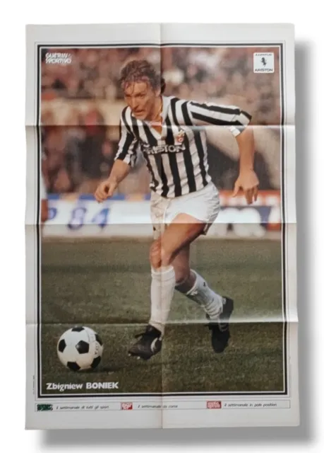 Poster Zbigniew Boniek Juventus  Guerin Sportivo