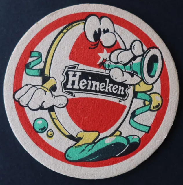 Ancien sous-bock bière HEINEKEN fête coaster 25