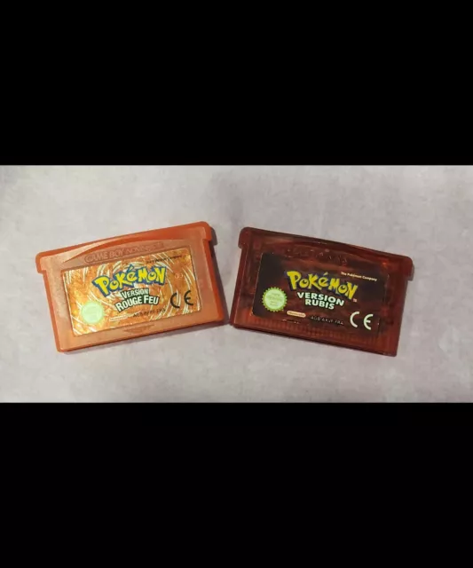 💥💥💥 Pokémon version Rubis et  rouge feu FR Nintendo Gameboy Advance GBA💥💥💥