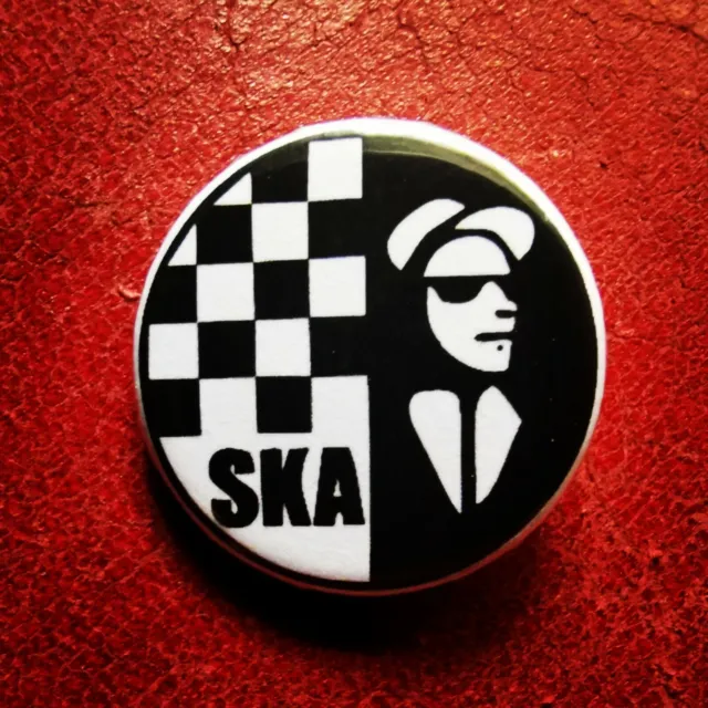 Ska Skinhead Two Tone Sharp 25Mm Badge Button Pin Oi Ska Mod