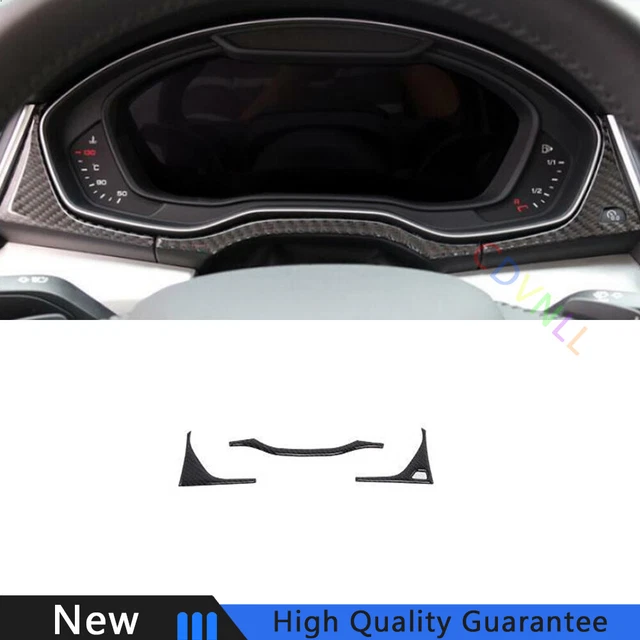 Fit For Audi Q5 2018-2021 Real Carbon Fiber Car Dashboard Frame Decor Strip Trim