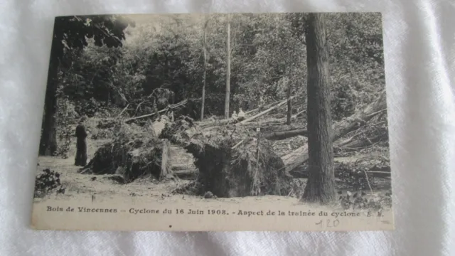 CPA carte postale 94 / Bois de Vincennes Cyclone de 1908