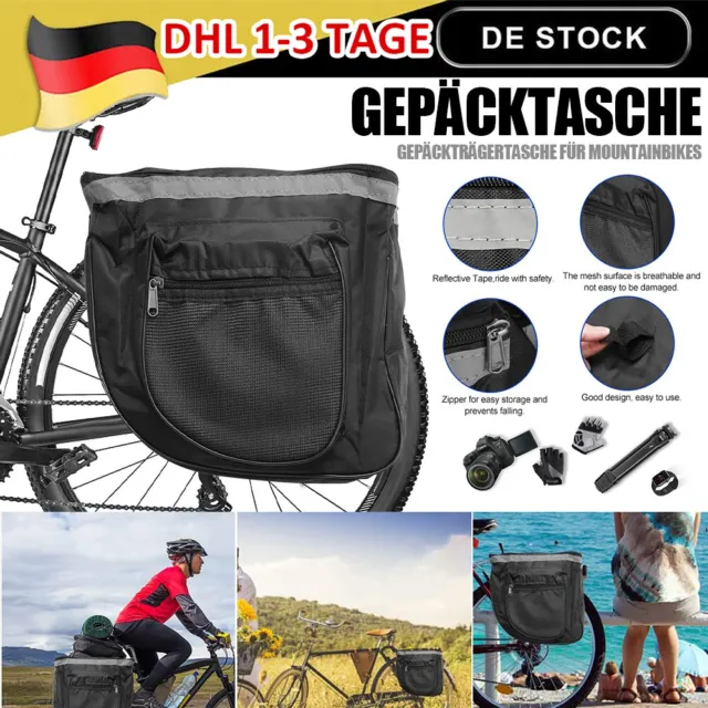 Fahrradtasche für Gepäckträger Rucksack, Packtasche Wasserdicht 25L E-Bike