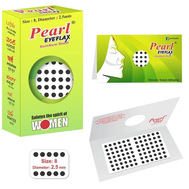 Traditional Black Velvet Kumkum Bindi Free Shipping with 15 Flaps Box Size 8 Dia