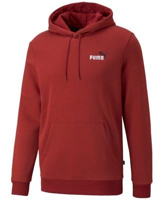 Puma Mens Embroidered Logo Hoodie Intense Red 2XL RED Size XXLRG S/S