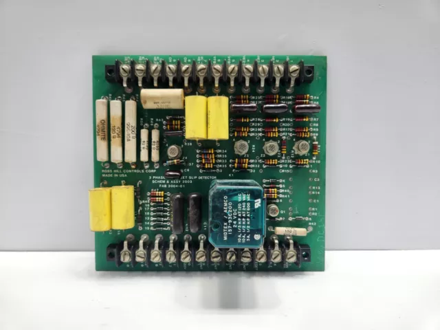 Ross Hill Controls 2003 3-Phase Sprocket Slip Detector Pcb Card