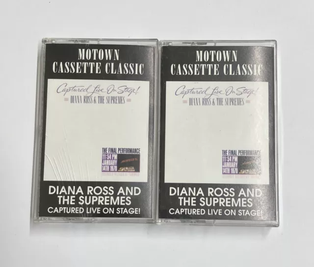 Diana Ross & The Supremes - Captured Live On Stage! Vol 1 & 2 - Cassette - CSB