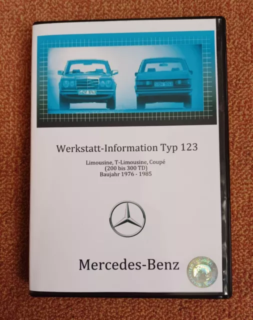 WIS - Mercedes Benz W123 - Original - Wartungs & Reparaturhandbuch - CD