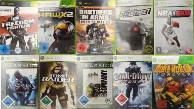 Microsoft Xbox / Xbox 360 Spiele Games Auswahl CoD, NfS,BF OVP