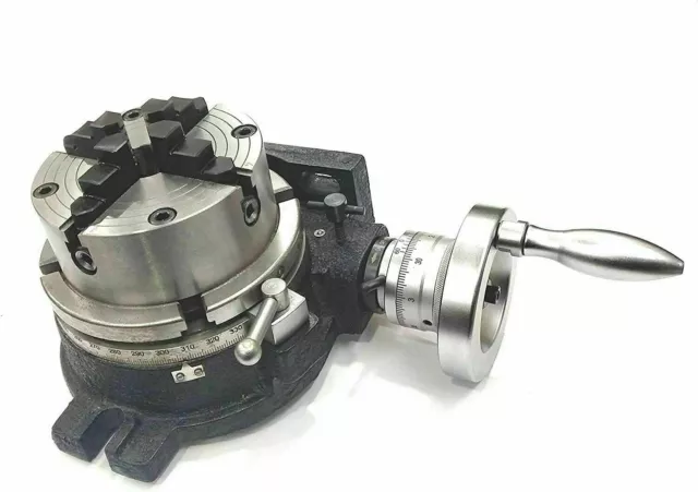 6"/150MM Rotary Table ( 4 SLOT) HV6 WITH 100MM INDEPENDENT CHUCK